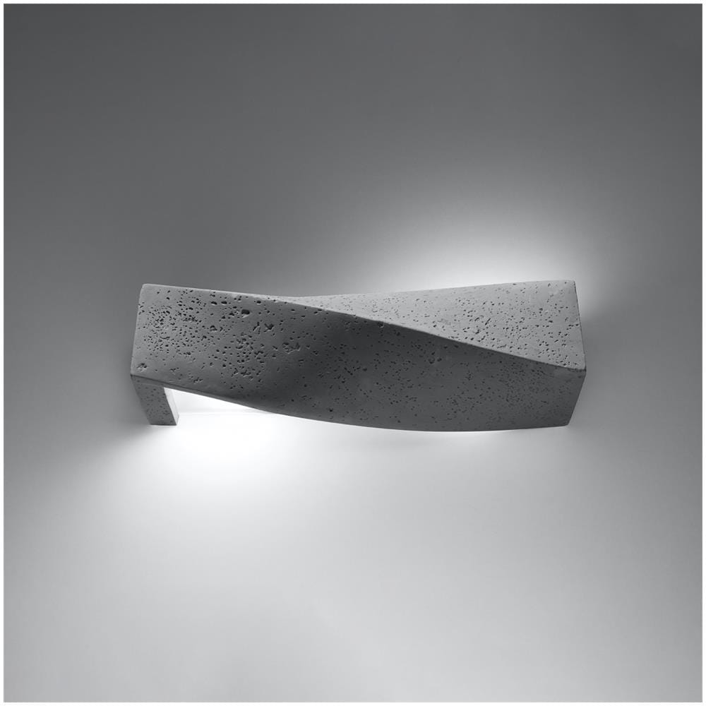Applique Da Parete In Cemento Sigma Grigio 140x120x420 Mm Cemento - Foto 10