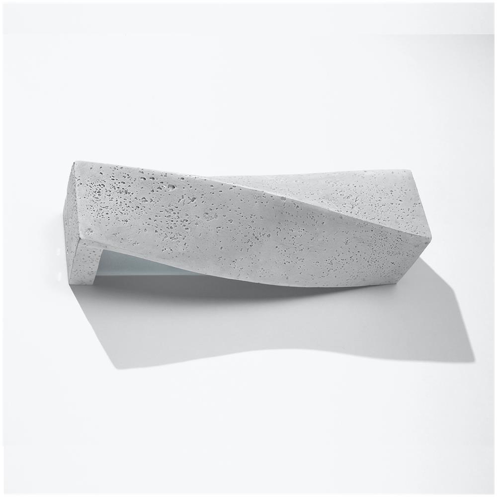 Applique Da Parete In Cemento Sigma Grigio 140x120x420 Mm Cemento - Foto 1