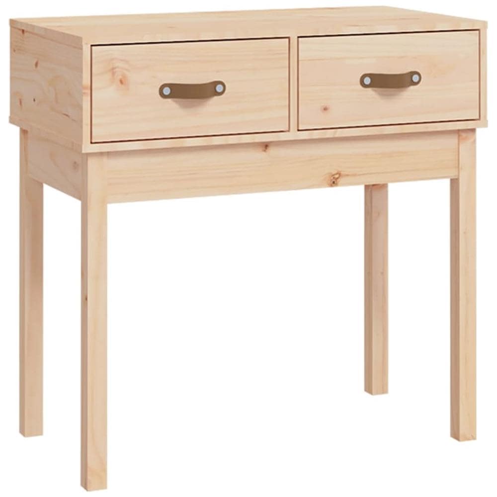 Tavolo Consolle 76,5x40x75 Cm In Legno Massello Di Pino - Foto 2