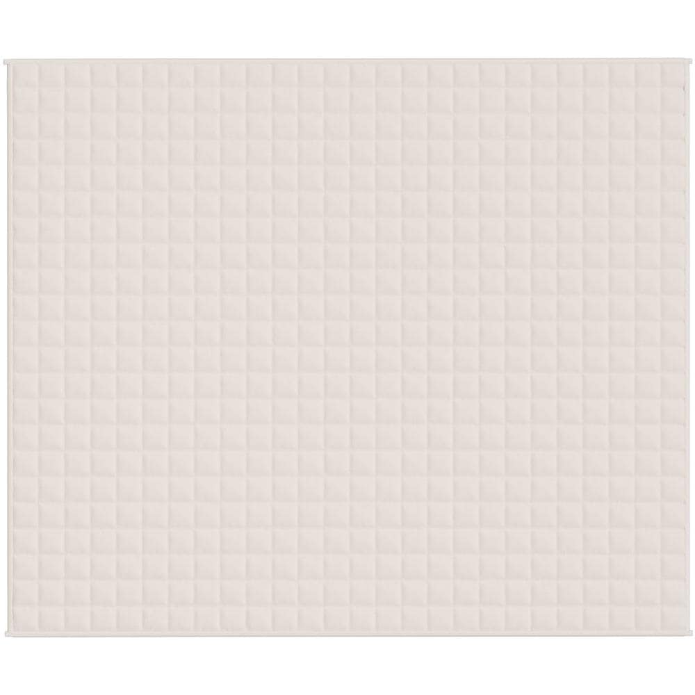 Coperta Ponderata Crema Chiaro 220x260 cm 15 kg Tessuto - Foto 2