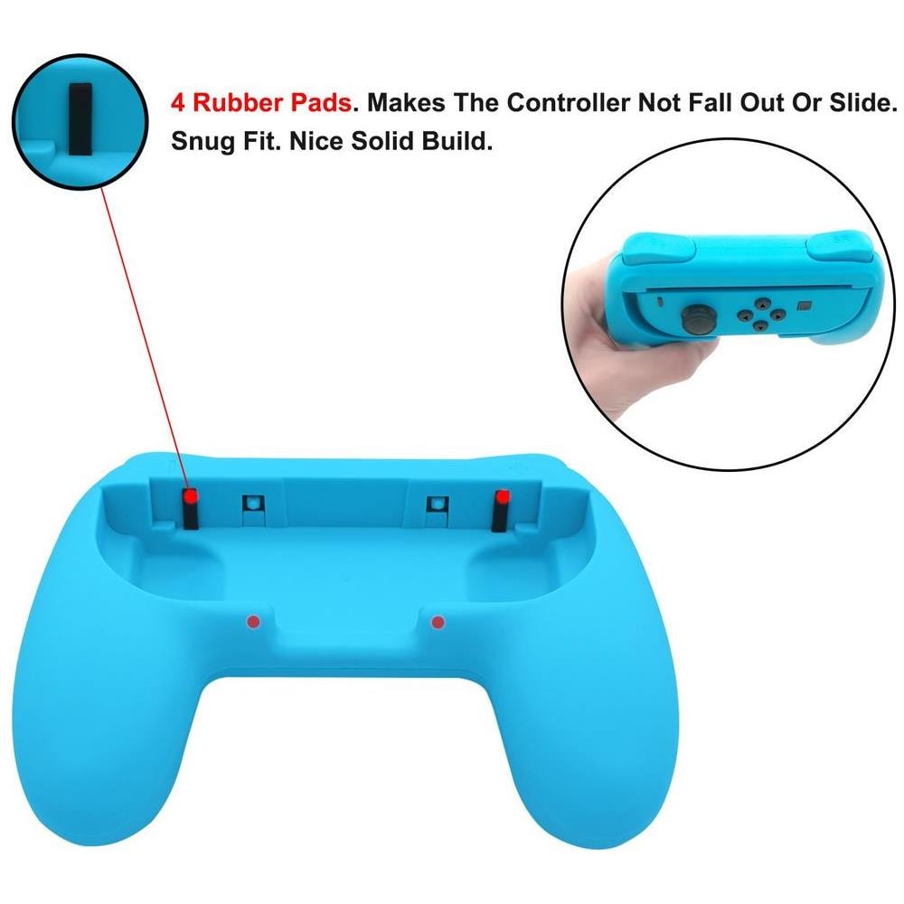 Nintendo Switch Joy-con Controller Grip Confezione Da 2 Rosso/blu - Foto 2
