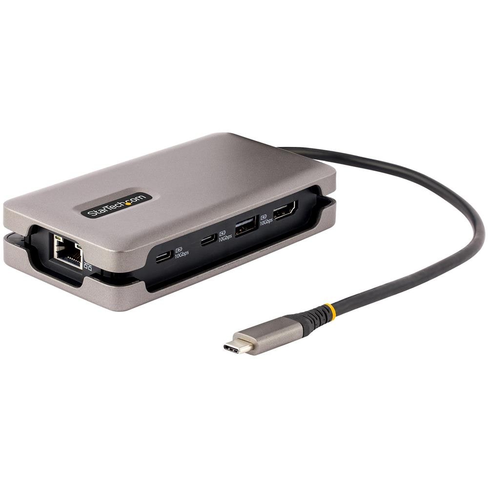 Adattatore Multiporta USB-C - Docking Station USB Type-C 3.2 Gen2 10Gbps con Uscita Video HDMI 2.0b 4K 60Hz, Hub USB (2xUSB-C, 1xUSB-A), PD 100W Pass-Through - Mini Dock da Viaggio con Cavo da 30 cm - Foto 1