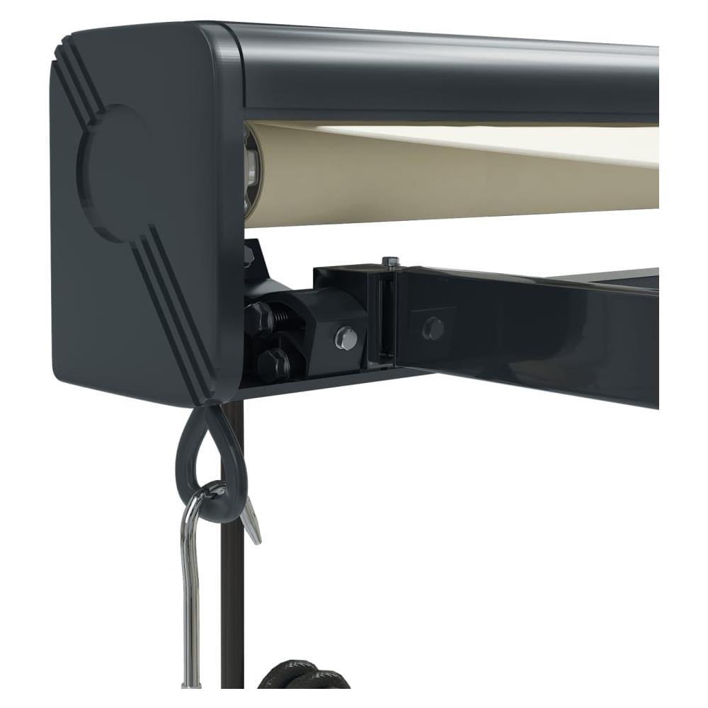 Tenda Da Sole Retrattile Crema 3,5x2,5 M In Tessuto E Alluminio - Foto 2