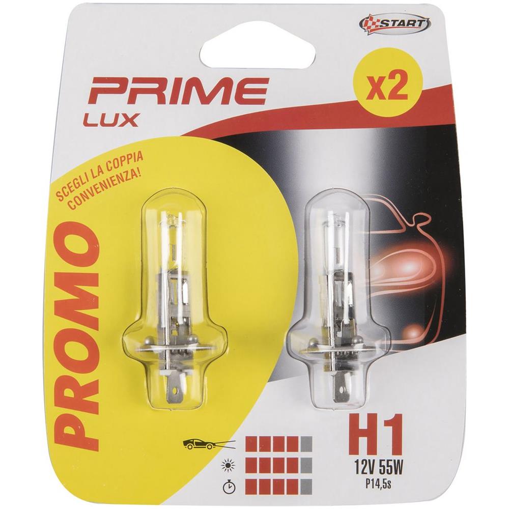 Coppia Di Lampadine Alogena H1 12v 55w P14,5s Per Luci Auto - Foto 1