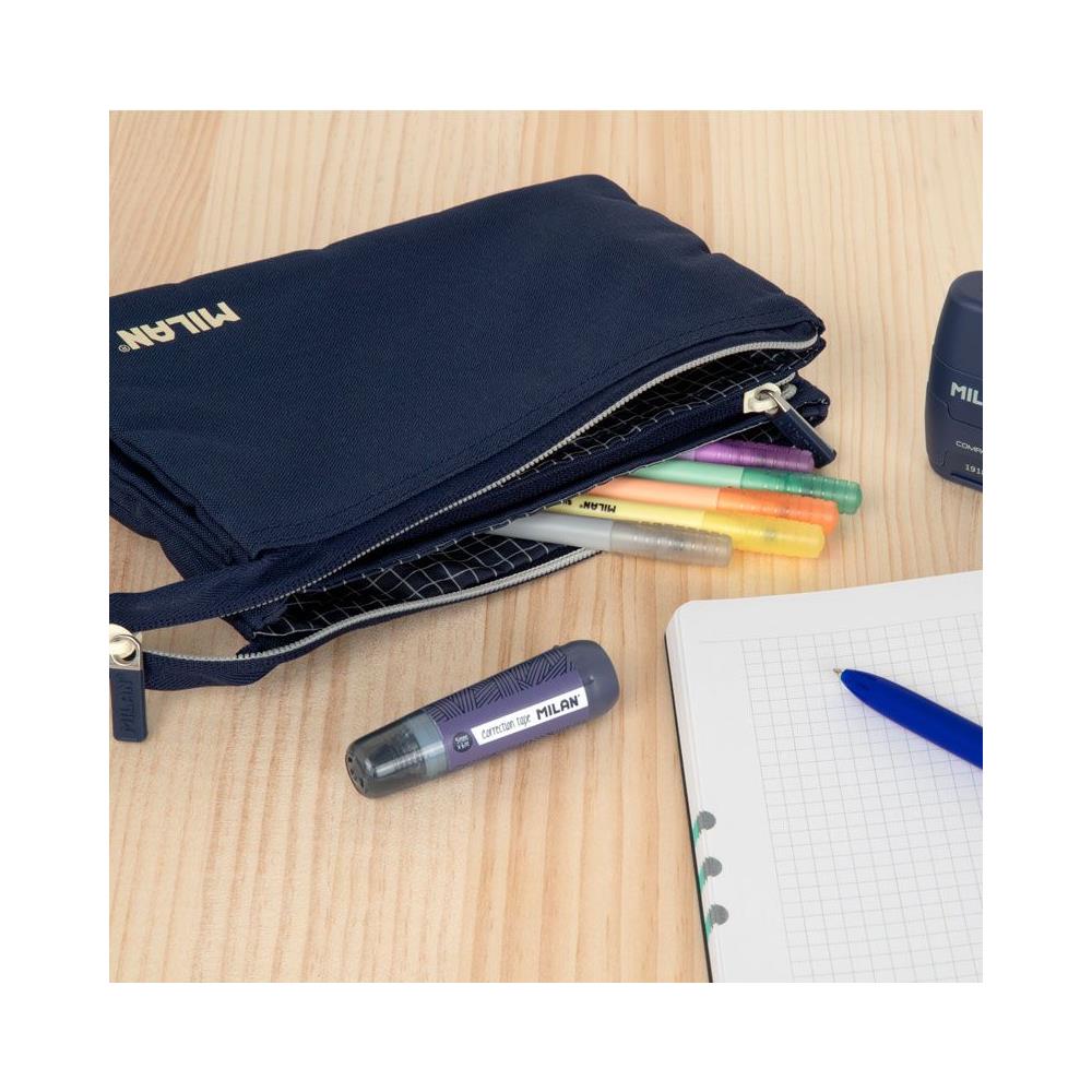 081133SNCB astuccio per matita Astuccio portamatite Tessuto, Poliestere Blu marino - Foto 3