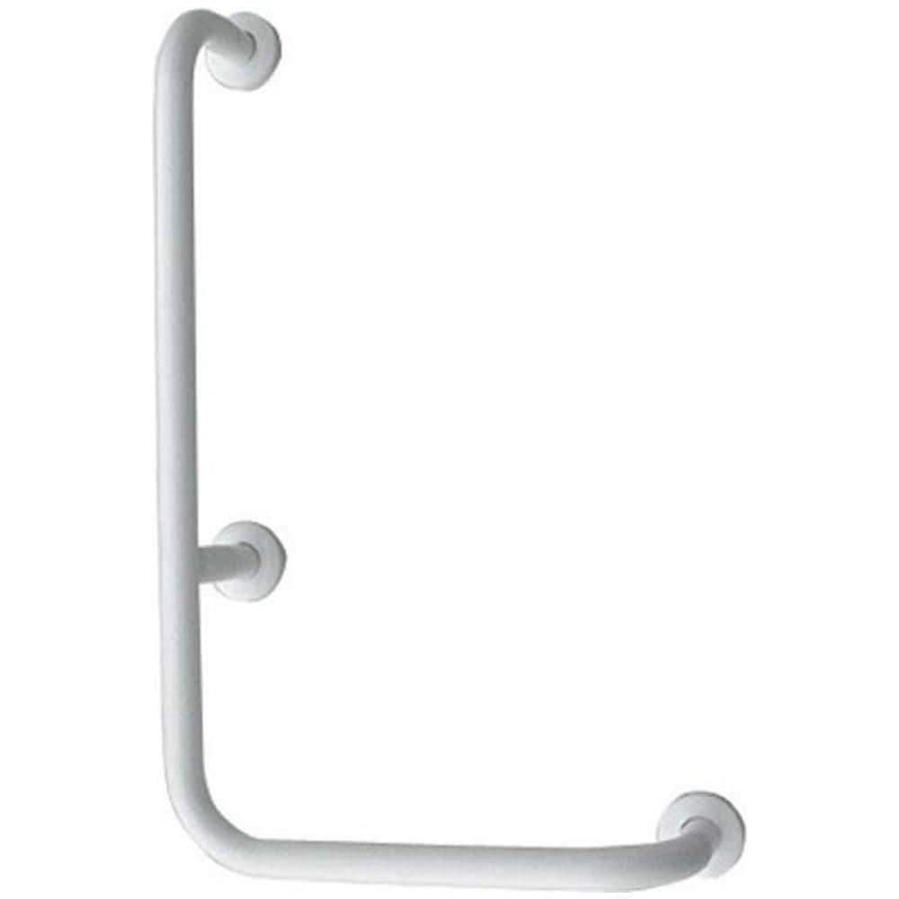 CORRIMANO ANGOLARE MONTANTE A SINISTRA SX cm 35 x 65 x Bagno Disabili Anziani - Foto 1