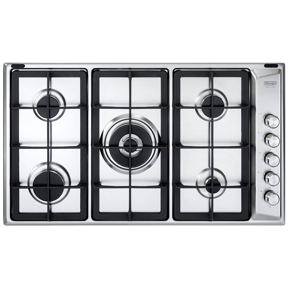 Delonghi Pli 59 Ghd Piano Cottura Acciaio Da Incasso 86 Cm Gas 5 Fornelli - Foto 2