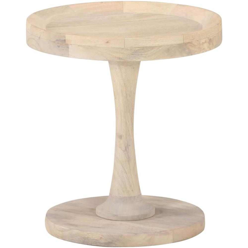 Tavolino Di Servizio 40x45 Cm In Legno Massello Di Mango - Foto 8