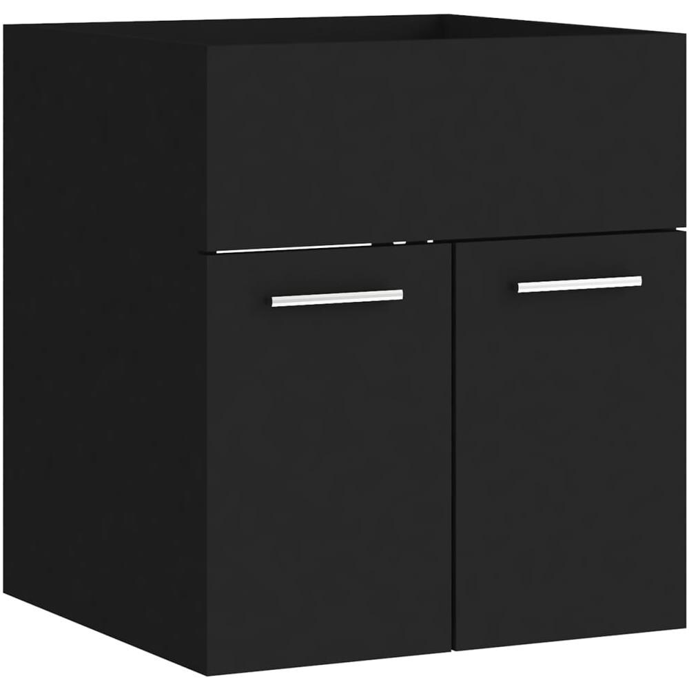 Set Mobili Da Bagno Nero In Truciolato - Foto 8