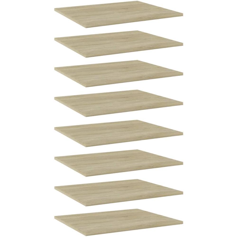 Ripiani per Libreria 8pz Rovere Sonoma 60x50x1,5cm Multistrato - Foto 1