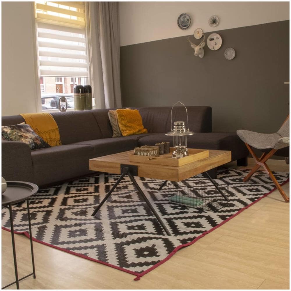 Tappeto da Esterno Chill mat Lewisham L 2,7x2 cm Nero e Bianco - Foto 6