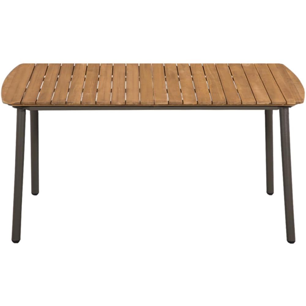 Set Mobili da Pranzo Giardino 5 pz in Polyrattan Nero - Foto 1
