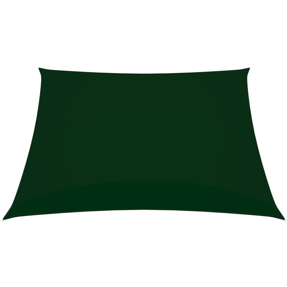 Parasole in Tessuto Oxford Quadrato 3,6x3,6 m Verde Scuro - Foto 2