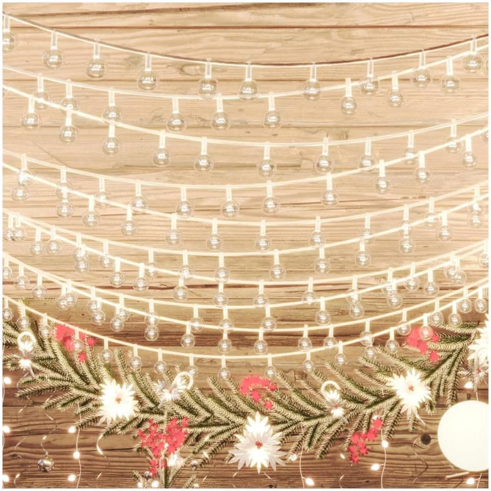 Filo Di Luci Sferiche 40m 400 Led Bianco Caldo 8 Funzioni - Foto 3