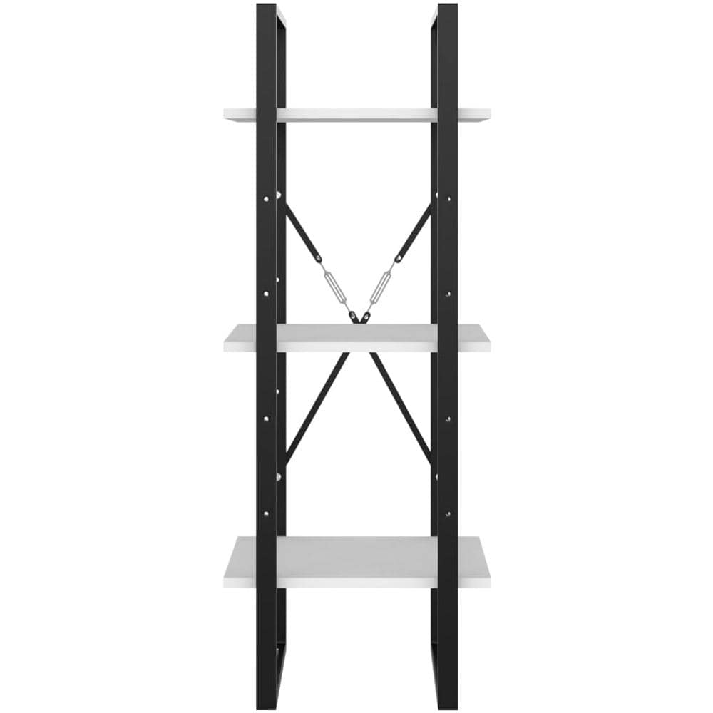 Libreria a 3 Ripiani Bianca 40x30x105 cm in Legno Multistrato - Foto 6