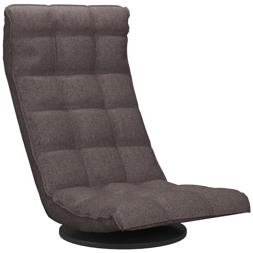 Sedia Da Pavimento Girevole Tortora In Tessuto - Foto 2