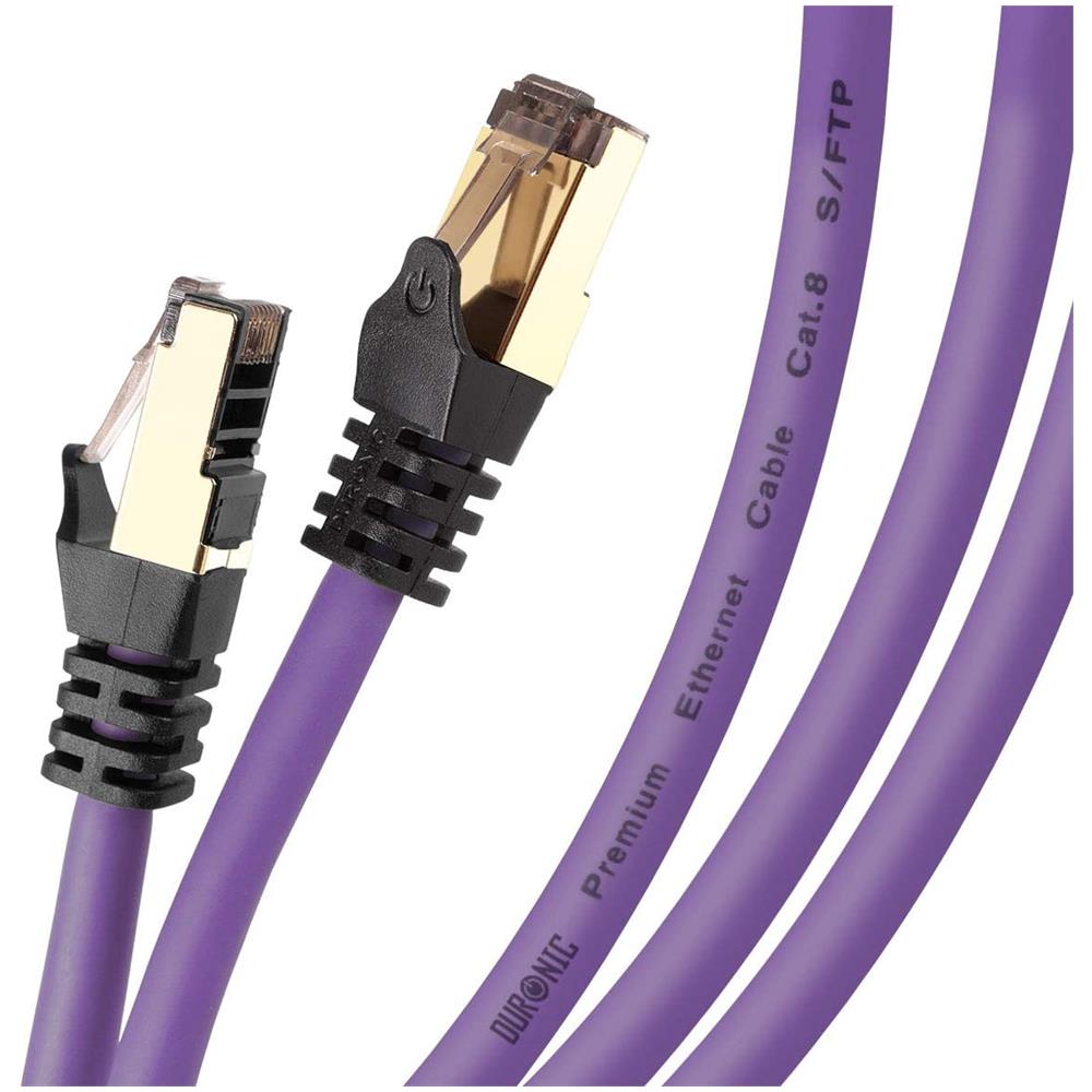 Cavo Di Rete Ethernet Supporta Fino A 2 Ghz / 2000 Mhz | Connettori Rj45 | Trasmissione Dati 40 Gigabit 1.5 M Viola - Foto 1