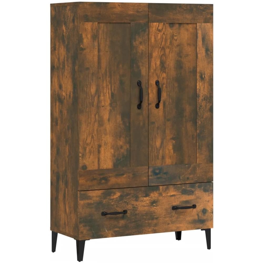 Credenza Rovere Fumo 70x31x115 Cm In Legno Multistrato - Foto 2