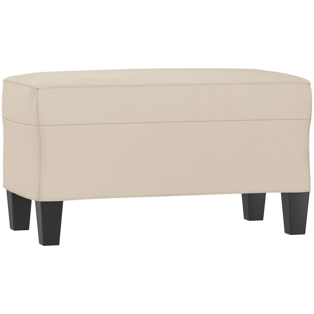 Panca Crema 70x35x41 Cm In Microfibra - Foto 2