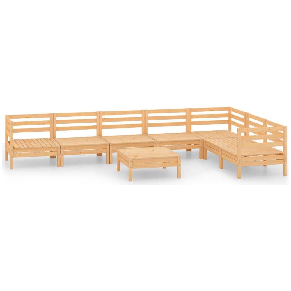 Set Salotto da Giardino 8 pz in Legno Massello di Pino - Foto 2