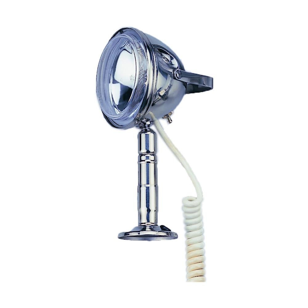 Proiettore In Acciaio Inox, Da Coperta Estraibile E Orientabile A Mano, Lampadina Alogena 55 W 12 V. Dim. Parabola Mm. 110, H Mm. 225. - Foto 1