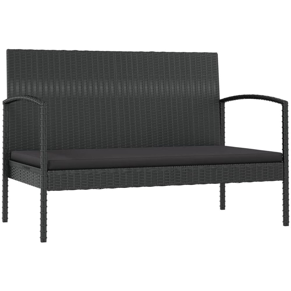 Set Divani Da Giardino 16 Pz Con Cuscini In Polyrattan Nero - Foto 3