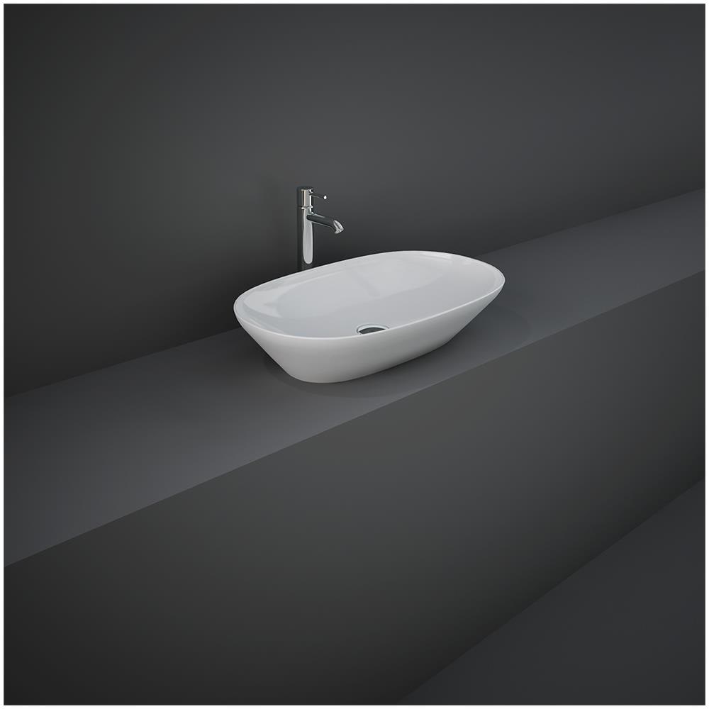 Lavabo D’appoggio Ovale Rak Ceramics 60x36 Cm Bianco - Foto 2