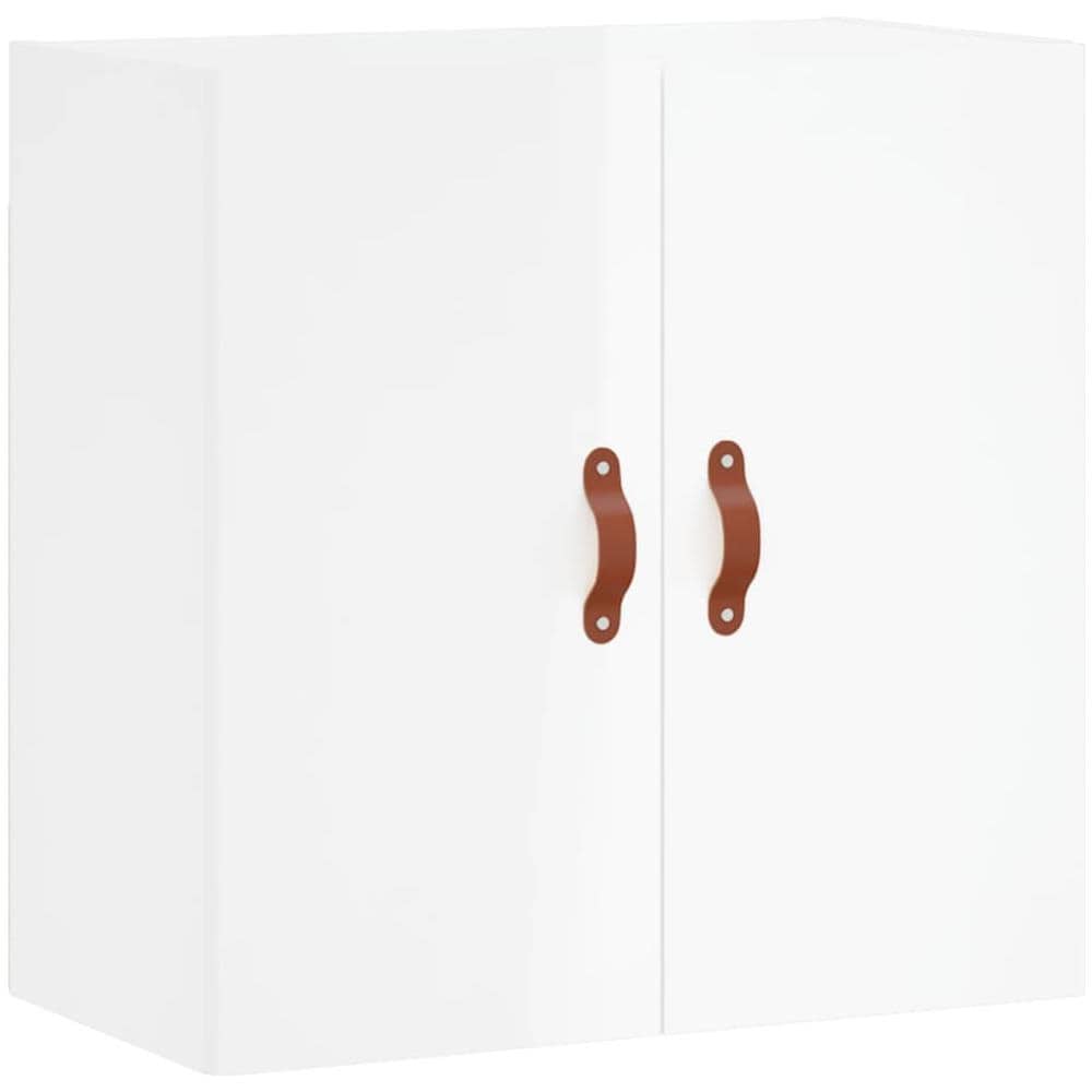 Armadietto A Muro Bianco Lucido 60x31x60 Cm Legno Multistrato - Foto 1