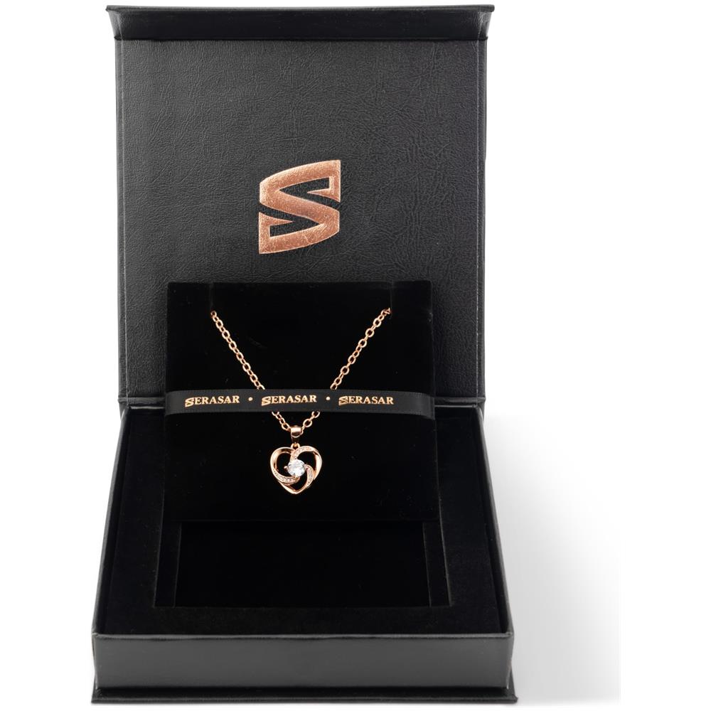 Collana in Argento Sterling, ""Emotion"", Oro rosa - Foto 2