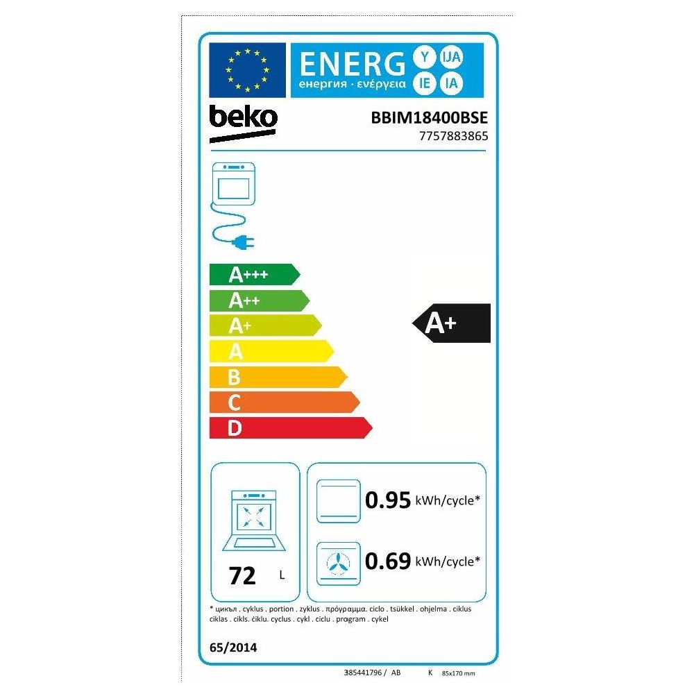 Forno Elettrico da Incasso BBIM18400BSE Capacità 72 L Multifunzione Vapore Potenza 3300 W Colore Nero - Foto 3