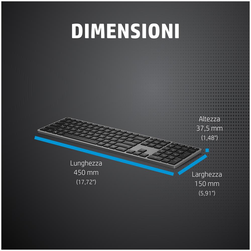 Tastiera Wireless 0196068099183  (Layout Spagnolo) Colore Nero - Foto 21