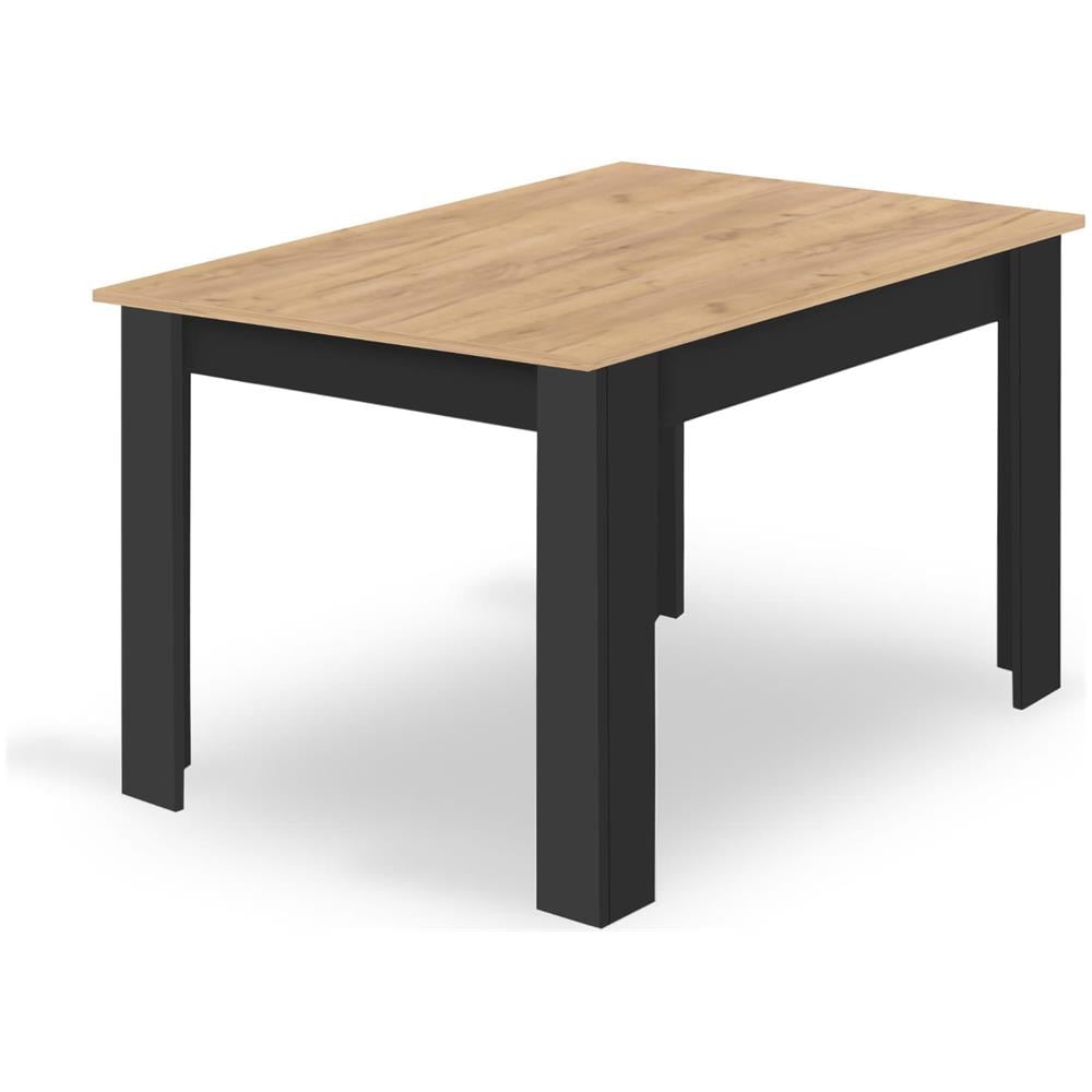 Set di tavolo artigianale con 4 sedie RIXK, gambe nere - NP - Foto 10