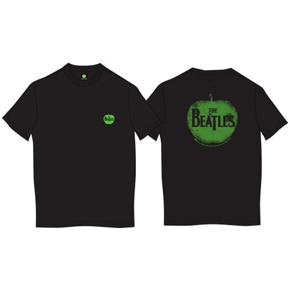 Beatles (The) - Back Print In Apple Black (T-Shirt Unisex Tg. M) - Foto 1