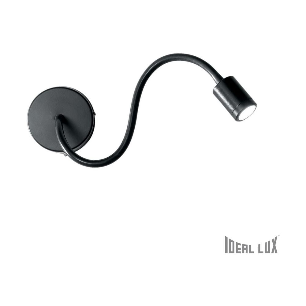 Lampada Da Parete Focus Ap1 Nero Max 1 X 3w Led - 240v - Foto 1