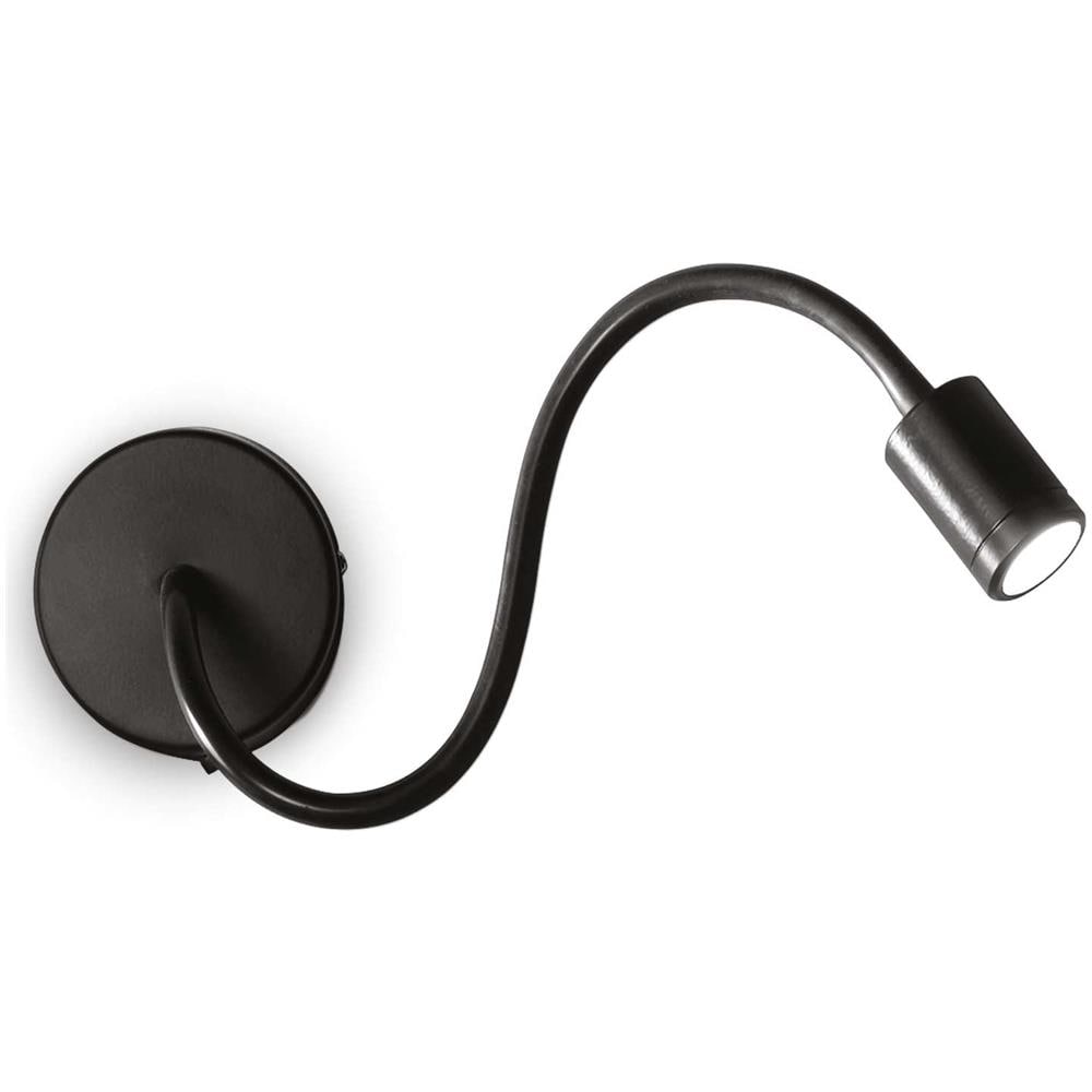 Lampada Da Parete Focus Ap1 Nero Max 1 X 3w Led - 240v - Foto 6