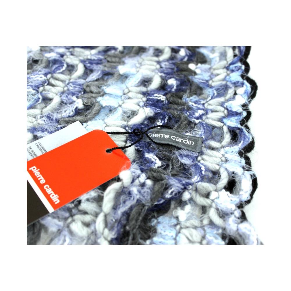 Sciarpa Donna A Maglia Crs101 Blu Grigio - Foto 2