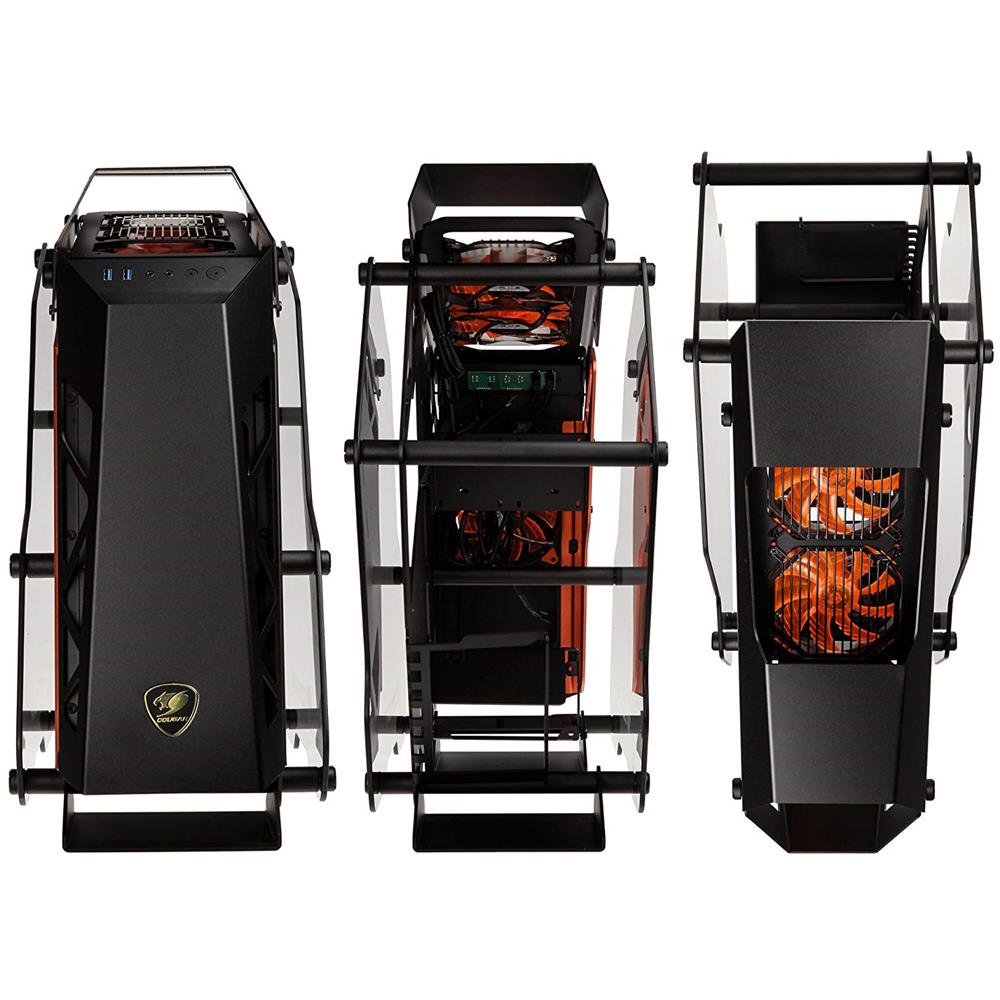 Case Conquer Middle Tower ATX / Micro-ATX / Mini-ITX 2 Porte USB 3.0 Colore Nero / Arancione (Finestrato)  - Foto 8