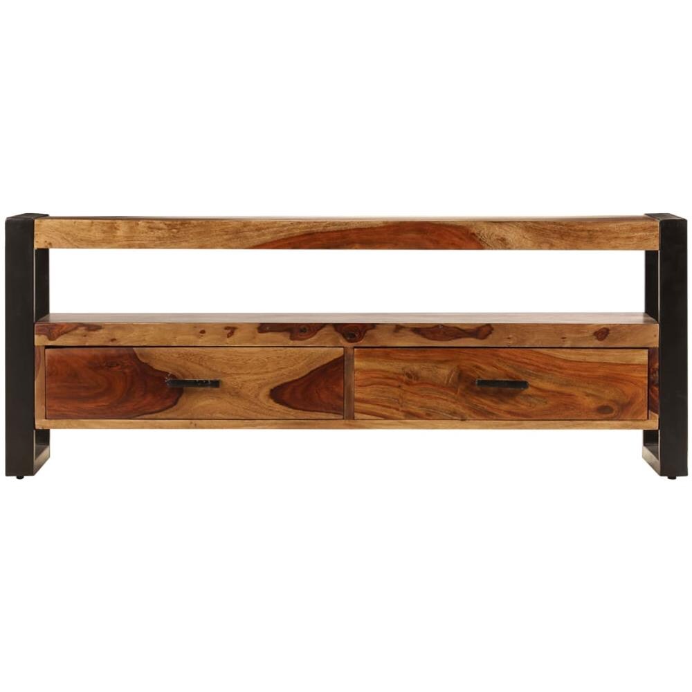 Mobile Porta Tv 120x35x45 Cm Legno Massello Di Sheesham - Foto 2