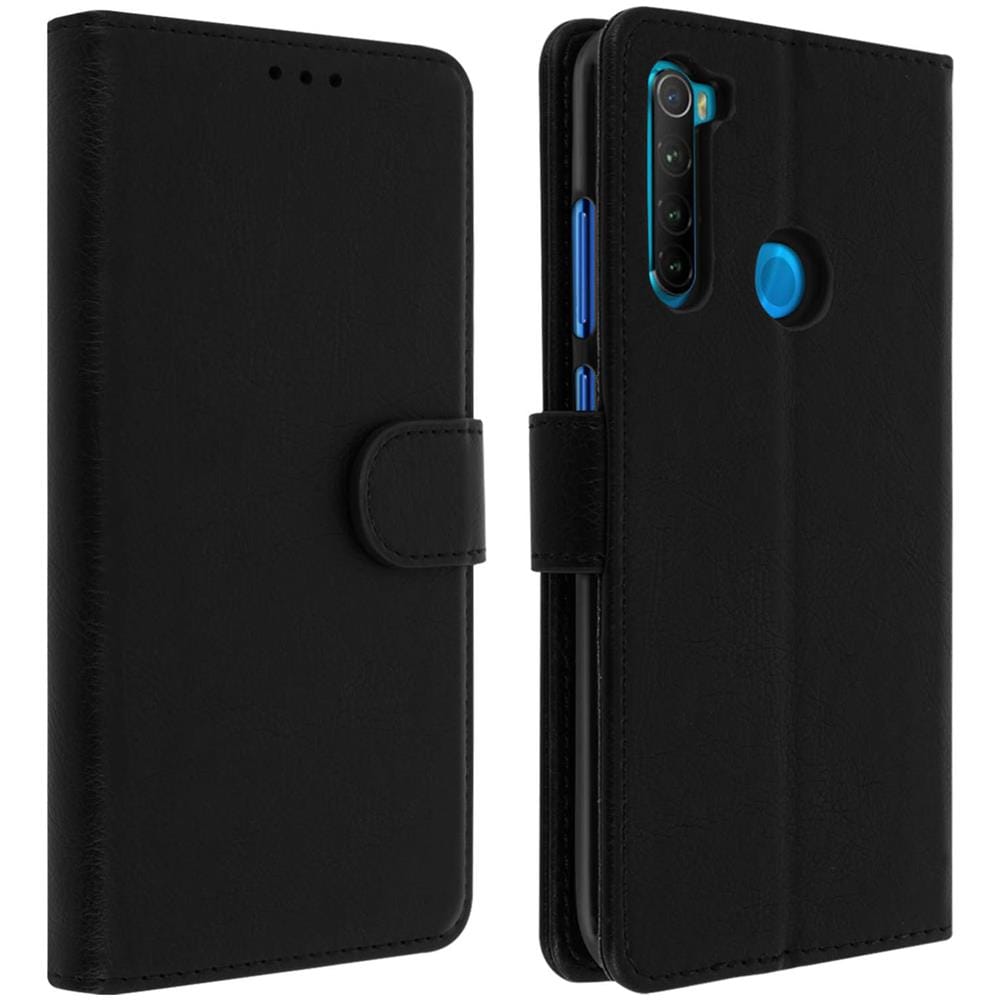 Custodia Xiaomi Redmi Note 8 E Note 8 2021 Portadocumenti Funzione Supporto Nero - Foto 1