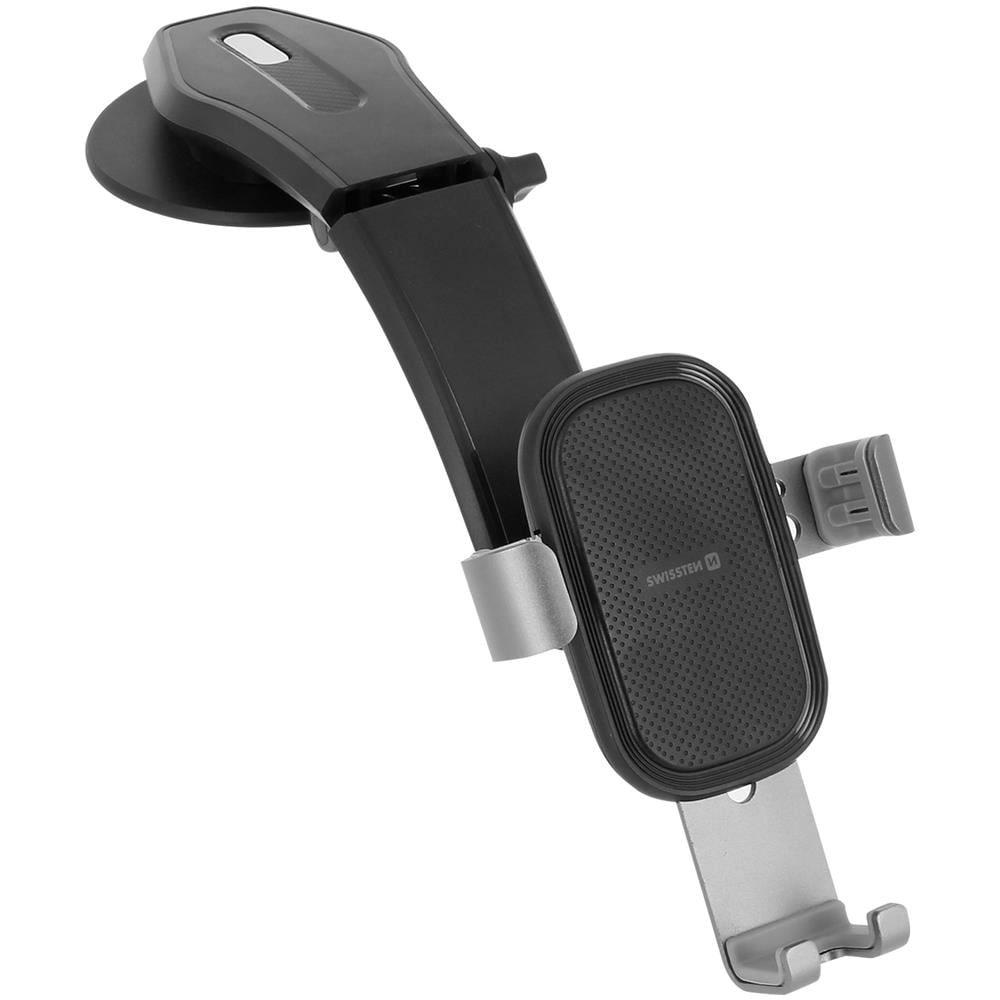 Supporto Automobile Telefono Cruscotto Ventosa Sistema Gravità Nero - Foto 1