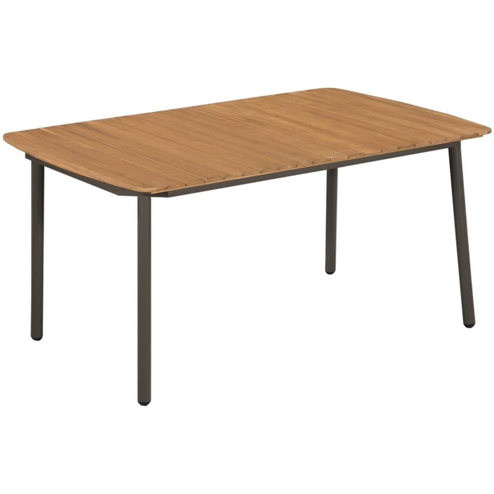 Set Mobili da Pranzo Giardino 5 pz in Polyrattan Marrone - Foto 1