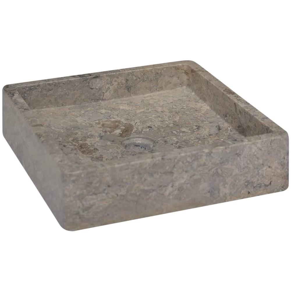 Lavandino Grigio 40x40x10 cm in Marmo - Foto 1