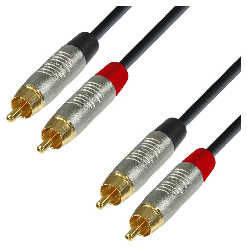 K4 TCC 0150 1.5m 2 x RCA 2 x RCA Nero, Argento cavo audio - Foto 1