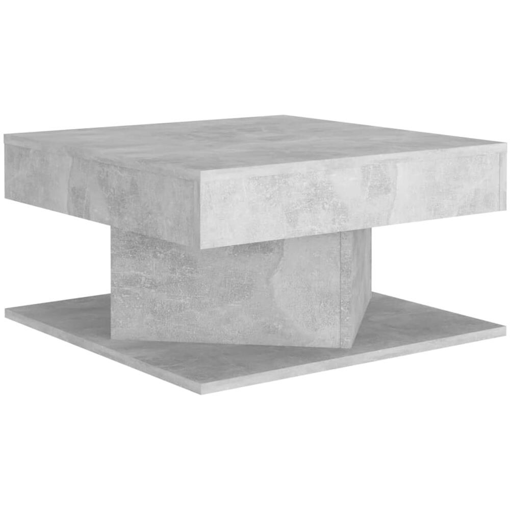 Tavolino da Salotto Grigio Cemento 57x57x30cm Legno Multistrato - Foto 2