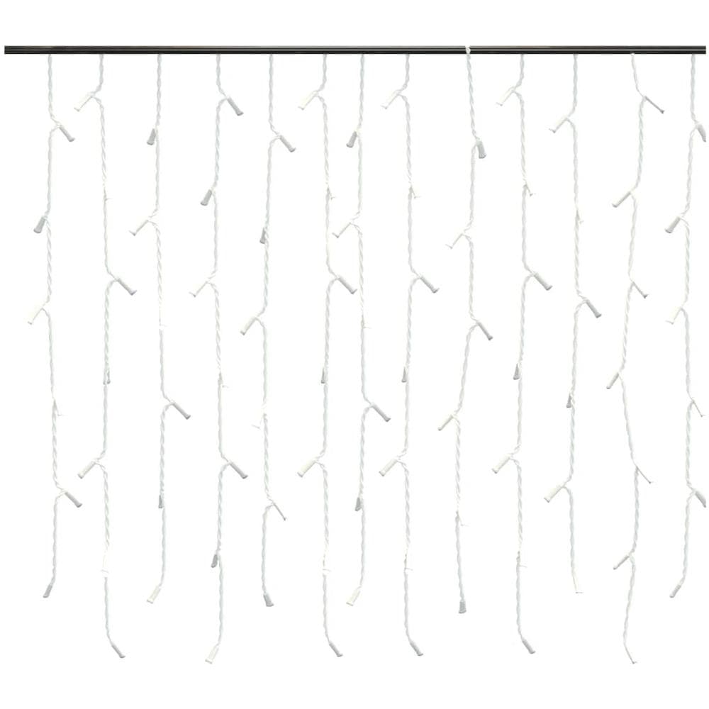 Luci a Ghiaccioli a LED 10 m 400 LED Bianco Caldo 8 Funzioni - Foto 2