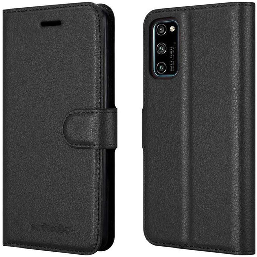 Custodia Compatibile Con Honor View 30 Pro In Nero Carbone - Coperchio Protettiva Con Chiusura Magnetica, Funzione Stand E Tasca Per Le Carte - Foto 8