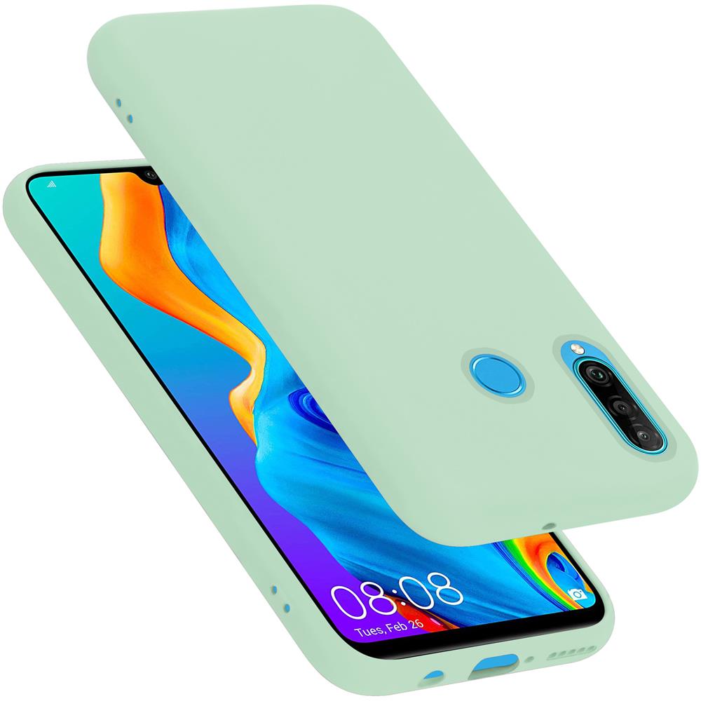 Custodia Compatibile Con Huawei P30 Lite In Liquid Verde Chiaro - Coperchio Protettivo In Silicone Tpu Flessibile - Foto 1