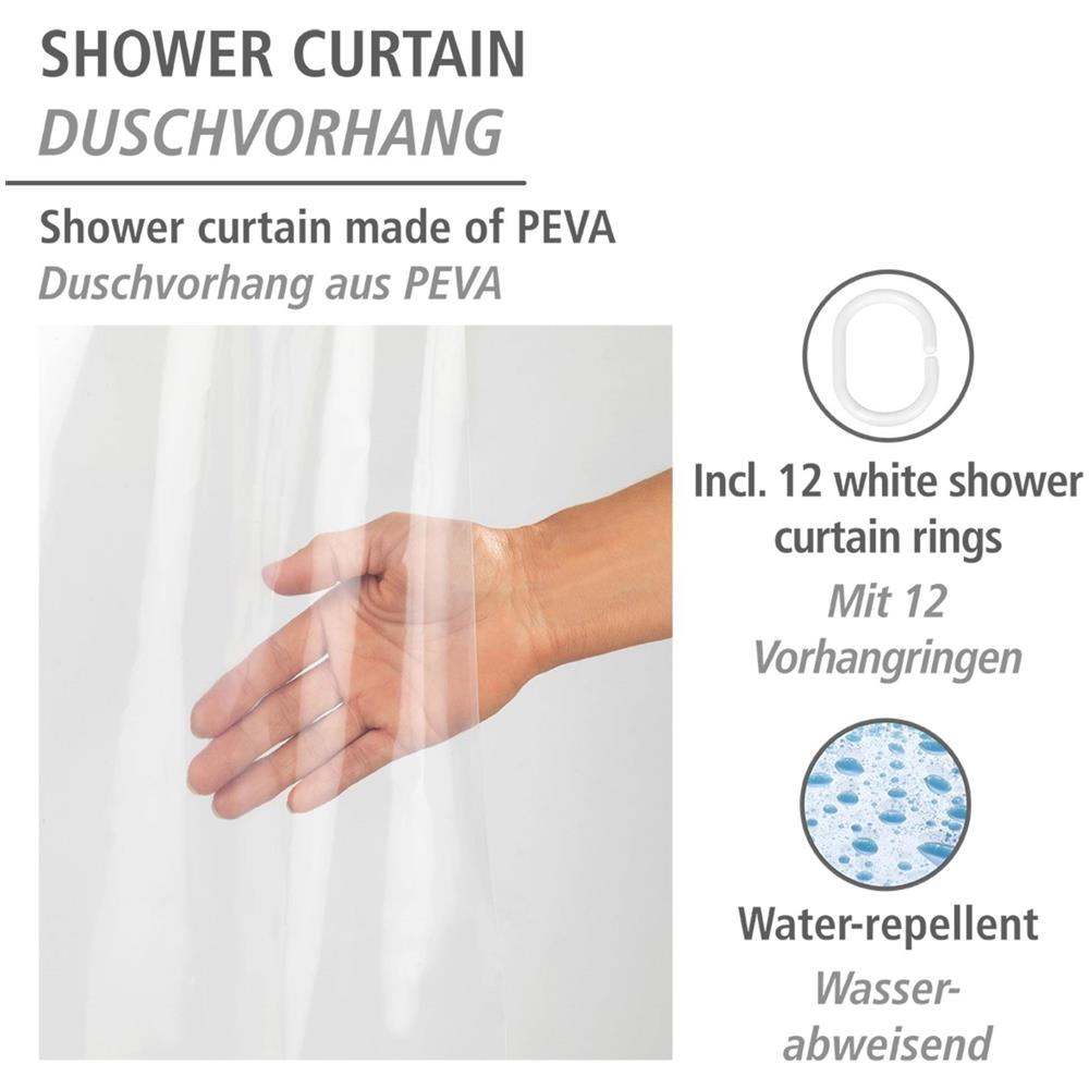 Tenda Doccia Salda, Trasparente, 180 X 200 Cm, Venko - Foto 2