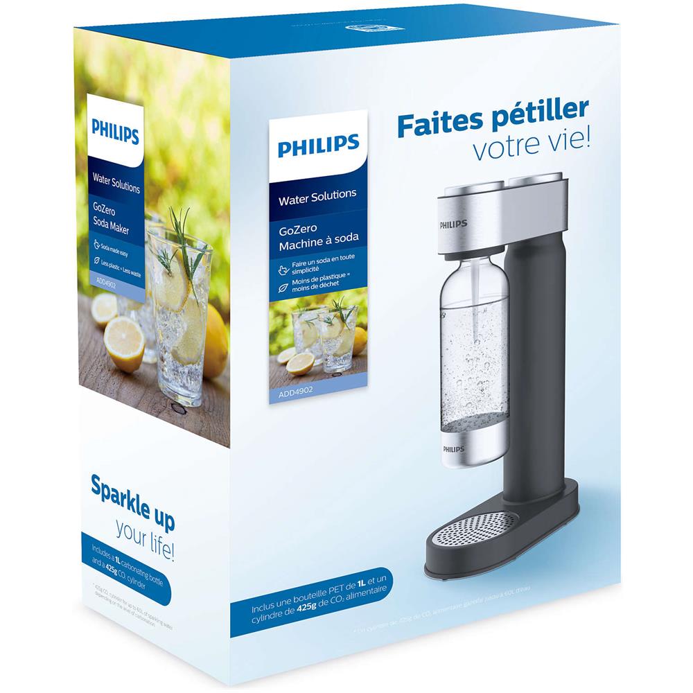 Gasatore Acqua GoZero + 1 Bottiglia da 1 Litro + 1 Bombola CO2 Colore Nero - Foto 8