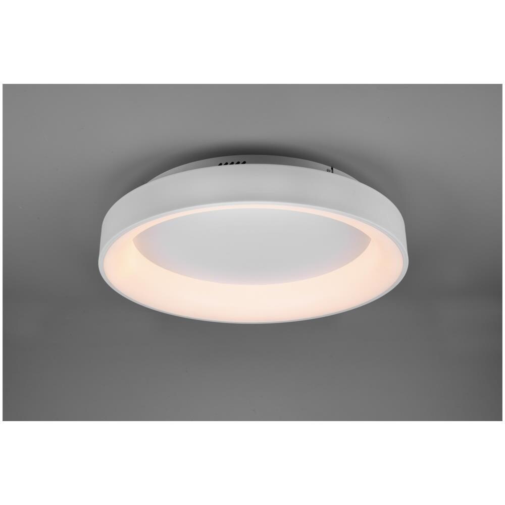 Girona Plafoniera Led Metallo Bianco Opaco Con Telecomando Multifunzione D. 60cm - Foto 1